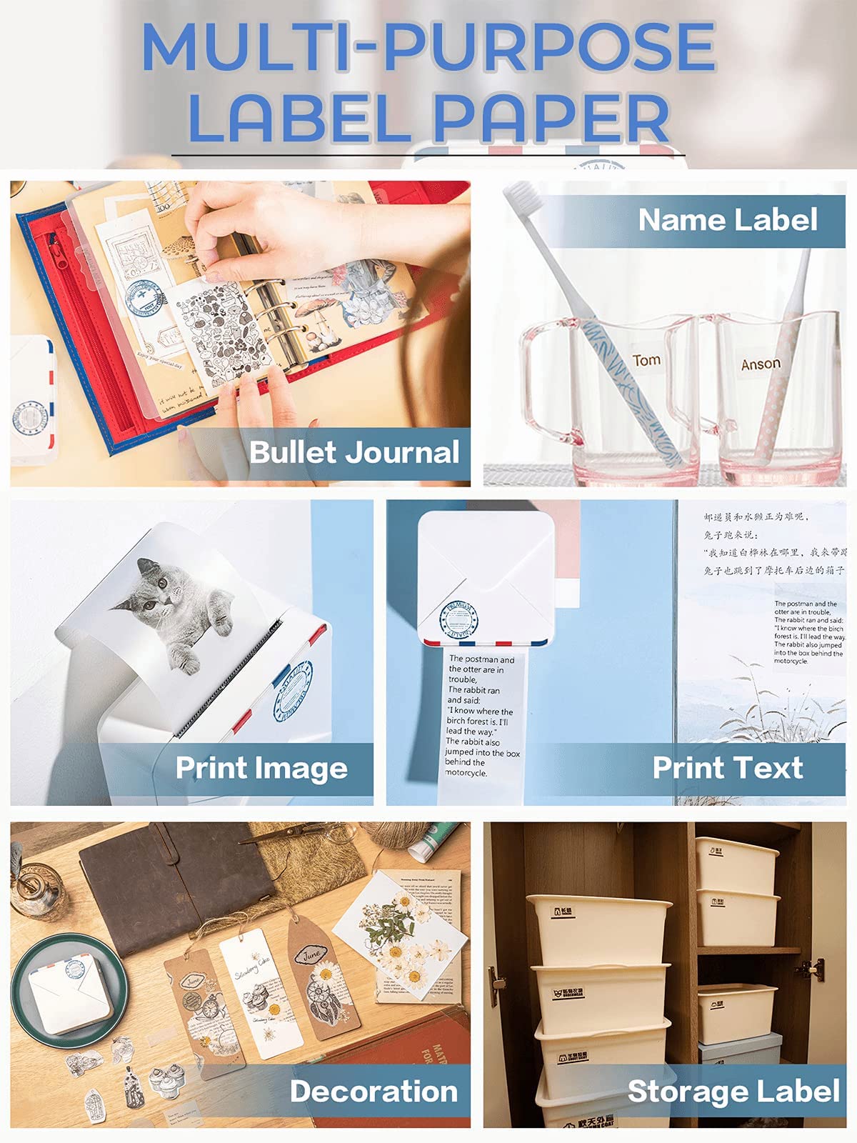 Phomemo M02S Mini Pocket Printer - 300DPI Thermal Portable Sticker Printer, Compatible with iOS & Android, Bluetooth Connection Printing Photo, Plan Journal, Organization, Art Creation, Creative Gift