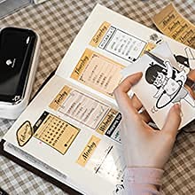 Memoqueen M03感熱紙 ロール紙 白い粘着性感熱紙の3つのロールセット M03プリンター用紙 互換 Memoqueen/Phomemo M03 M04S M04ASプリンターに対応 印刷用紙 黒文字 幅80mm 2年保存 ファイル/小さなバナー/ノート/メモ/写真用紙/ラベルに使用できます