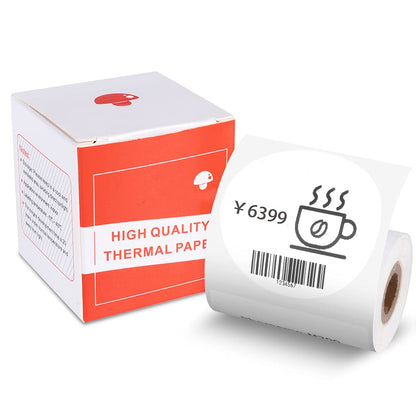 Phomemo 2 Inch Circle Label for M110/M110S/M120/M200/M220 Label Maker, 5050 Round Thermal Label for Business Labeling, DIY Logo Design,Inventory, 420pcs