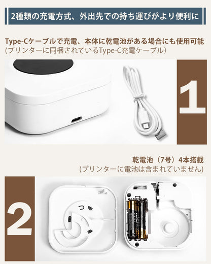 ラベルプリンター スマホ専用 Memoqueen Q30S 感熱プリンター 多機能ラベルライター サーマルラベルメーカー ポータブルミニプリンターBluetooth接続 6mm~15mm幅 名前ラベル,分類ラベルに使用できます ホワイトラベルテープ 14x30mm 3巻を本体に付属