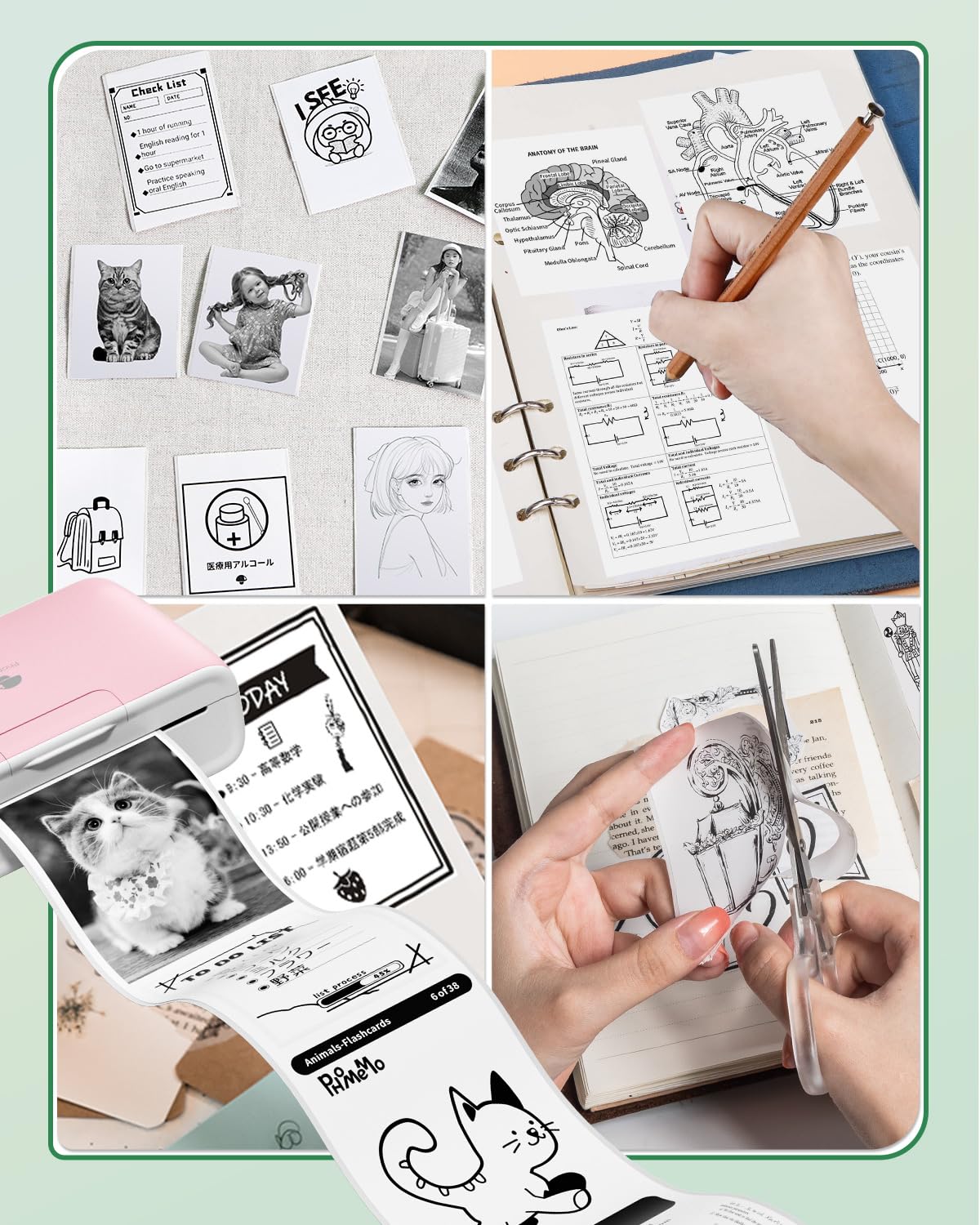 Memoqueen 感熱紙 ロール紙 透明粘着性感熱紙の3つのロールセット 粘着式感熱紙 印刷シール ステッカー用紙 互換 M04S M04AS モバイルミニプリンター対応 印刷用紙 幅107mm 長期保存可能 黒文字 ノート/メモ/ステッカー/写真用紙/ラベルに使用できます