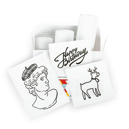 サーマルシール紙 Memoqueen T02 写真プリンタ 専用感熱印刷紙 黒文字 53mm*3.5m ノーカットロールペーパー ラベルシール 強粘着 防水 2年保存 3巻入 T02 モバイルプリンター用 シール 印刷用紙 感熱ロール紙 ノード/勉強/メモ/仕事/手帳/落書き/ラベル/オフィス/教育/整理収納に適用