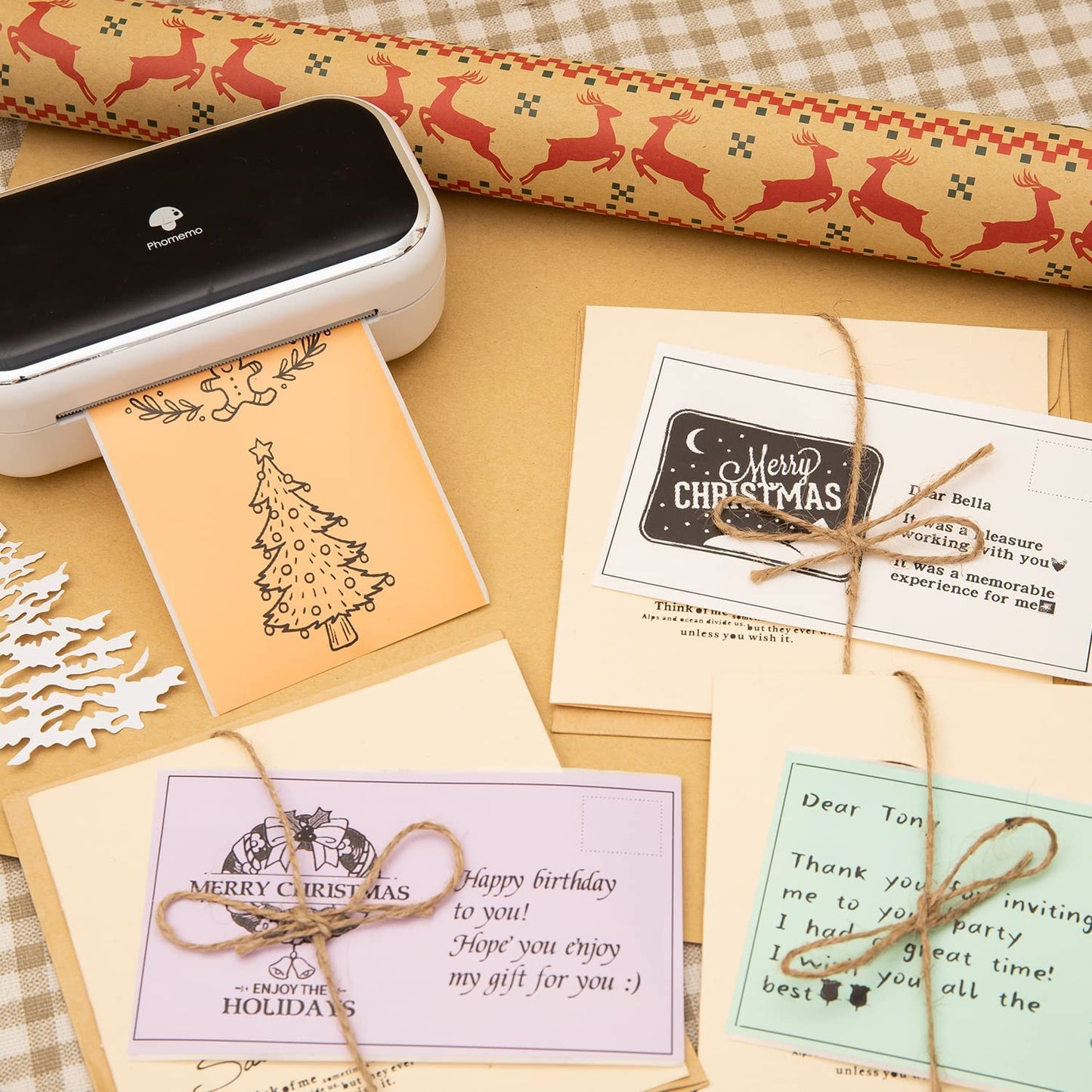 Memoqueen M03 カードストック ペーパー 熱接着ステッカー カード ペーパー ホリデー プリント可能な紙 DIY グリーティング ギフトカード ポストカード スクラップブック モノクロ印刷 80mm*135mm, 100枚, ライトオレンジ