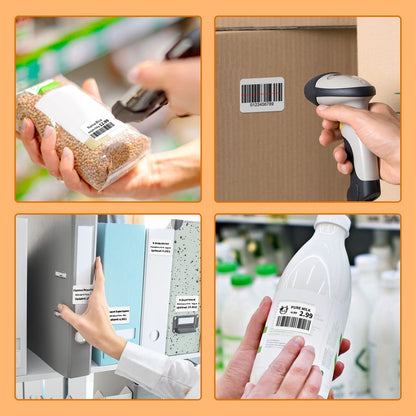 Thermal Label Maker, Phomemo M110 OG Bluetooth Thermal Printer, Label Maker Machine for Ingredient, Logo, Clothing, Address, Jewelry, Mailing, Barcode Office for iOS & Android, Orange