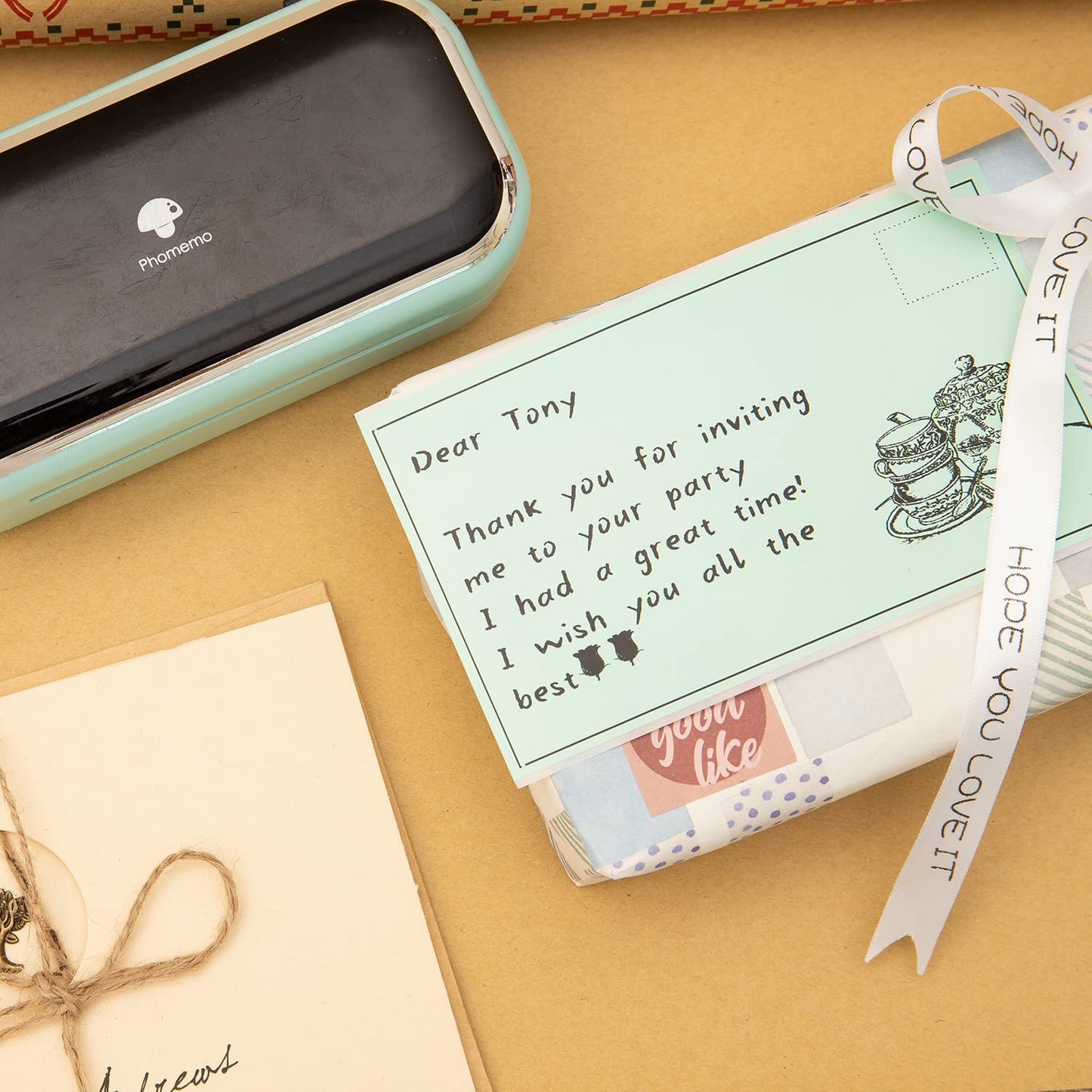 Memoqueen M03 カードストック ペーパー 熱接着ステッカー カード ペーパー ホリデー プリント可能な紙 DIY グリーティング ギフトカード ポストカード スクラップブック モノクロ印刷 80mm*135mm, 100枚, グリーン