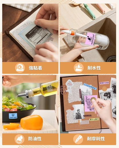 感熱紙 Memoqueen T02 写真プリンタ イエロー/ピンク/ブルーの非粘着性感熱紙 ノーカットロールペーパー 専用感熱印刷紙 黒文字 53mm*6.5m 5年保存 3巻入 ノーカットロールペーパー 印刷用紙 T02/M02X/M02Lサーマルプリンタに対応しています 感熱紙 写真/ノード/勉強/メモ/仕事/手帳/落書き/ラベル/オフィス/教育/家計簿/整理収納に適用