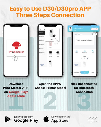 Memoqueen D30 Label Maker-Bluetooth thermal Mini Label Printer-Portable label Maker Machine with tape,Labeler Compatible with Phomemo D30 iOS&Android, Easy to Use for home office organization,Green..