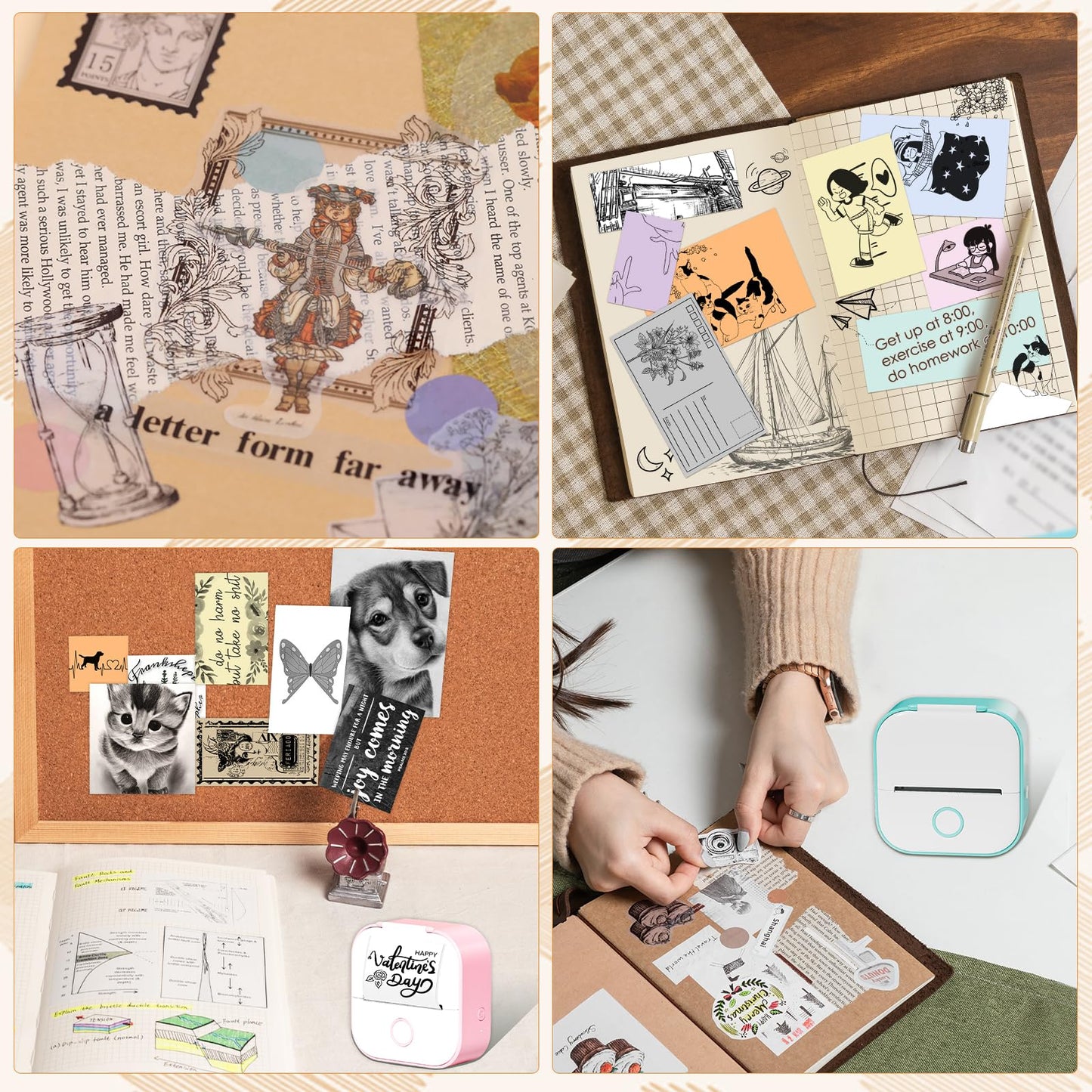 Phomemo T02 Mint Green/Lavender Purple/Light Orange, Adhesive Thermal Paper, Color Printer Paper, Compatible with T02 M02X, 1.96'' x 11.4' (50mmx3.5mm)/Roll, Black Text, Keep for 20 Years, 3 Rolls