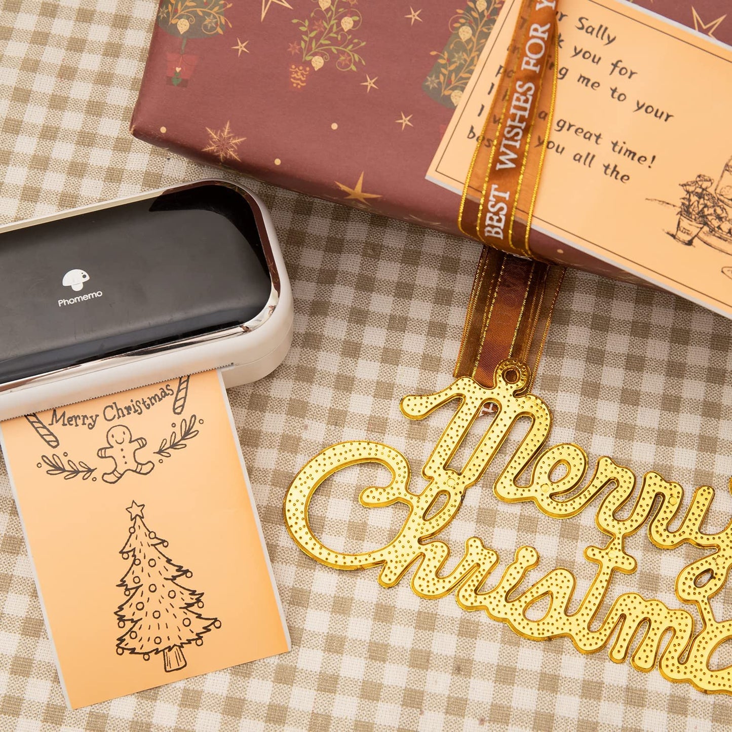 Memoqueen M03 カードストック ペーパー 熱接着ステッカー カード ペーパー ホリデー プリント可能な紙 DIY グリーティング ギフトカード ポストカード スクラップブック モノクロ印刷 80mm*135mm, 100枚, ライトオレンジ