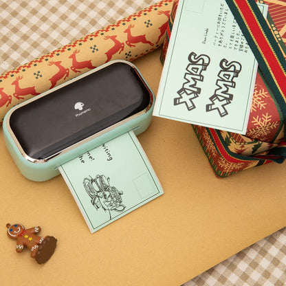 Memoqueen M03 カードストック ペーパー 熱接着ステッカー カード ペーパー ホリデー プリント可能な紙 DIY グリーティング ギフトカード ポストカード スクラップブック モノクロ印刷 80mm*135mm, 100枚, グリーン