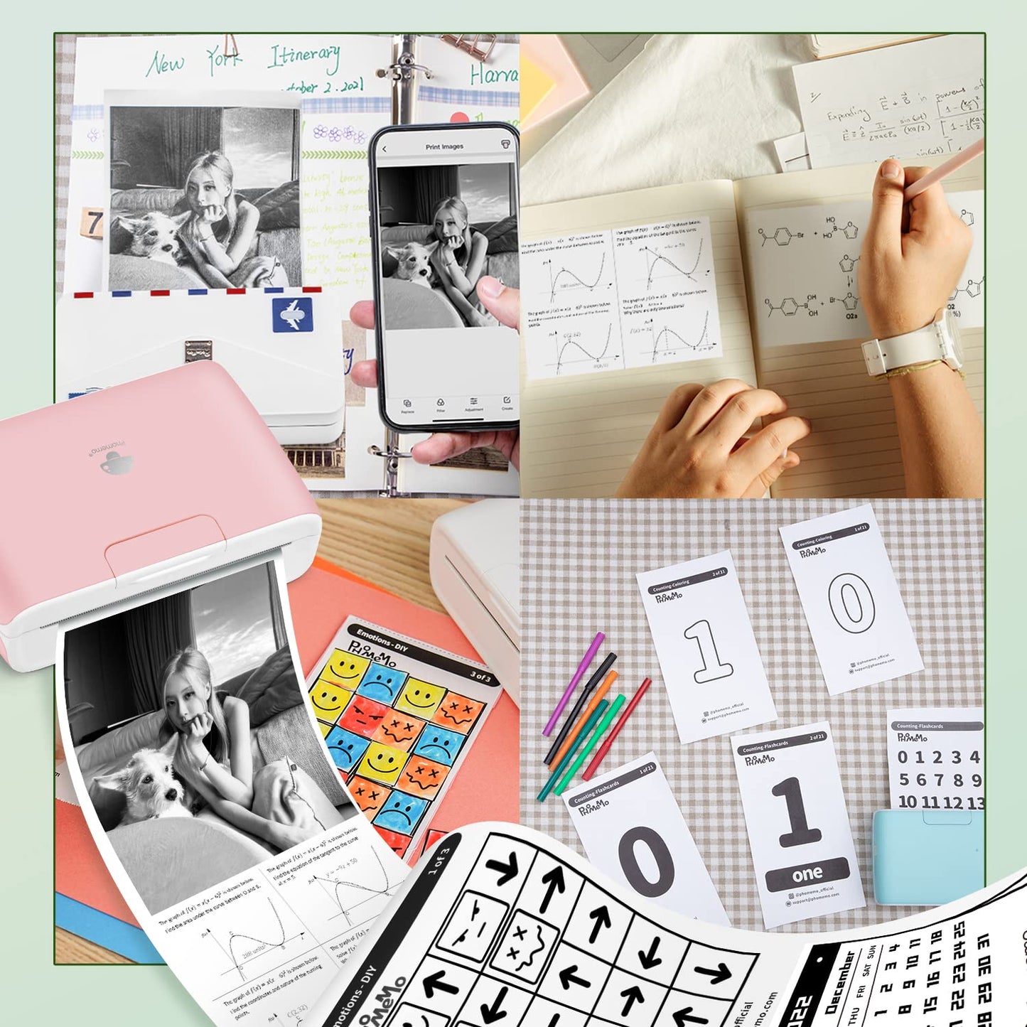 Phomemo Adhesive Transparent Thermal Paper, Clear Adhesive Thermal Sticker Paper for Phomemo M04S/M04AS Mini Bluetooth Thermal Printer, Black on Clear, 107mm x 3.5m, 3 Rolls